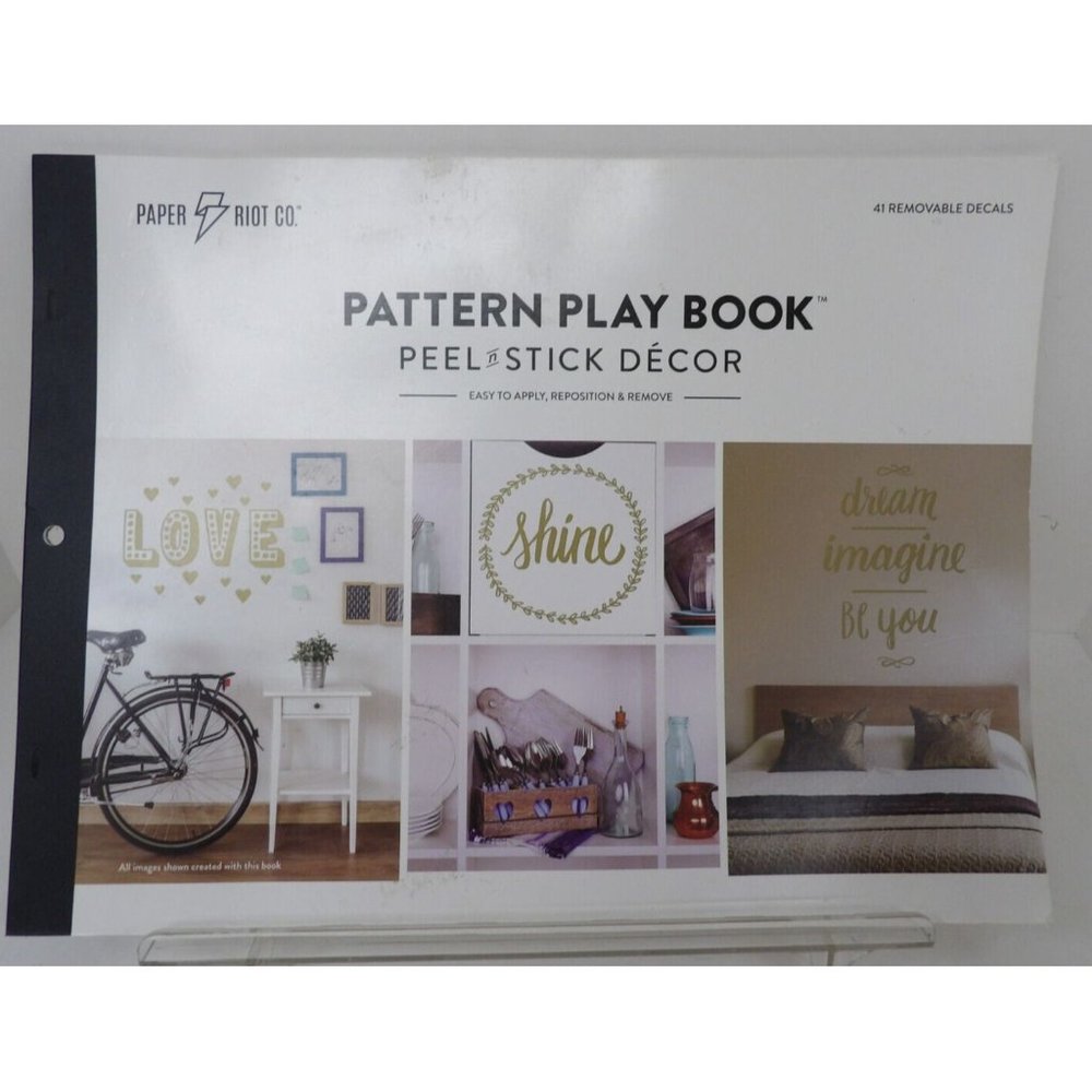 Pattern Play Book by Paper Riot Co 41 Removable Decals 111779 Peel & Stick Decor